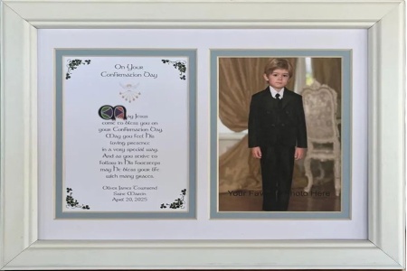 On Your Confirmation Day - Boy - 8x10 Photo Blessing