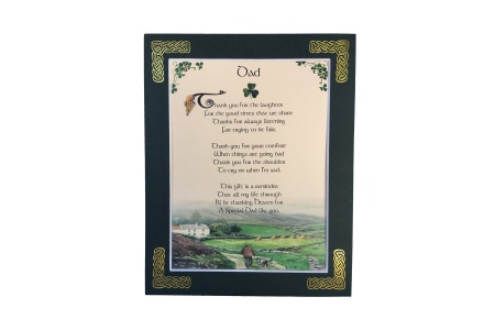 Dad - Thank you for the laughter - 8x10 Matted