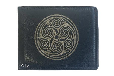 Celtic Triskelion Wallet - Black