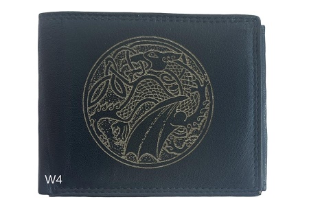 Celtic Dragon Wallet - Black