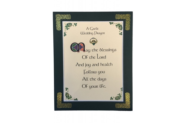 A Gaelic Wedding Prayer - 8x10 Matted