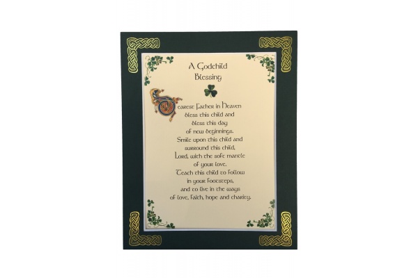 A Godchild Blessing - 8x10 Matted