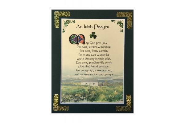 An Irish Prayer - May God give you for every storm a rainbow - 8x10 Matted