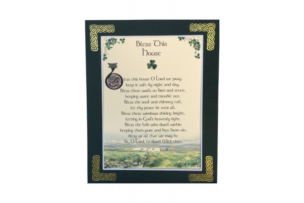 Bless This House - Bless this house O Lord we pray - 8x10 Matted