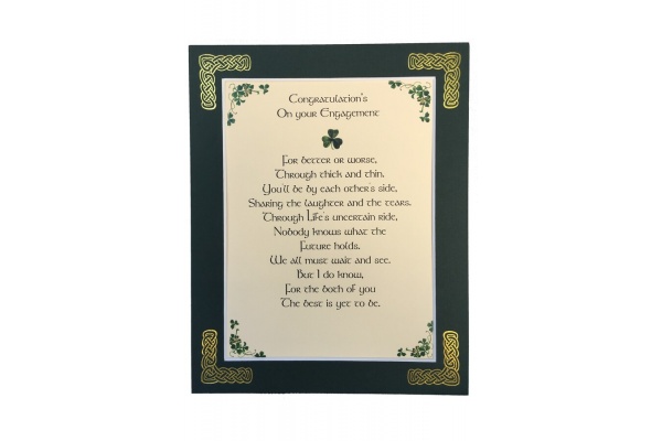 Congratulations On Your Engagement - 8x10 Matted