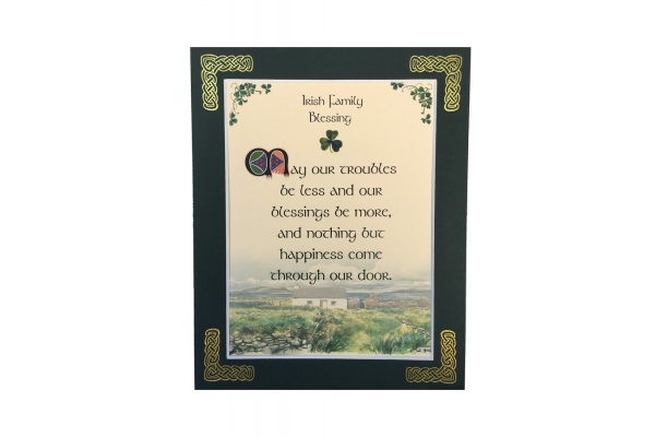 Irish Family Blessing - 8x10 Matted