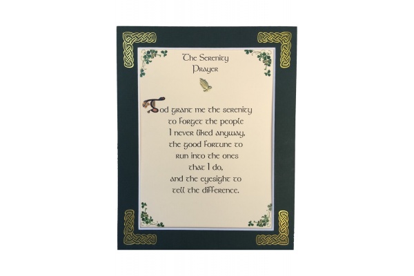 Serenity Prayer - Humorous Version - 8x10 Matted