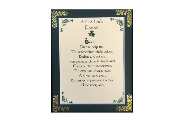 Teacher's Prayer - 8x10 Matted