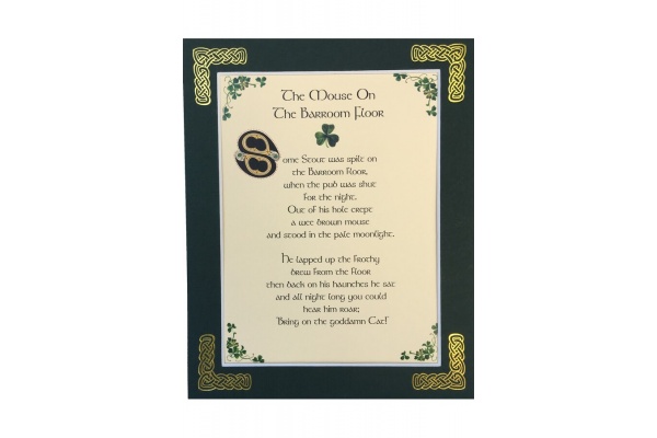 The Mouse on the Bar Room Floor - 8x10 Matted