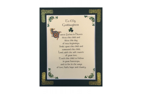 To My Goddaughter - 8x10 Matted
