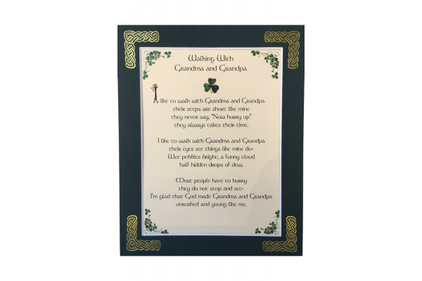 Walking with Grandma & Grandpa - 8x10 Matted