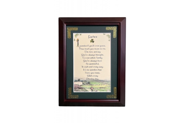 Father - I Wonder - 5x7 Framed Blessing