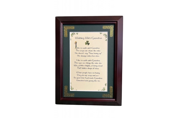 Walking with Grandma - 5x7 Framed Blessing