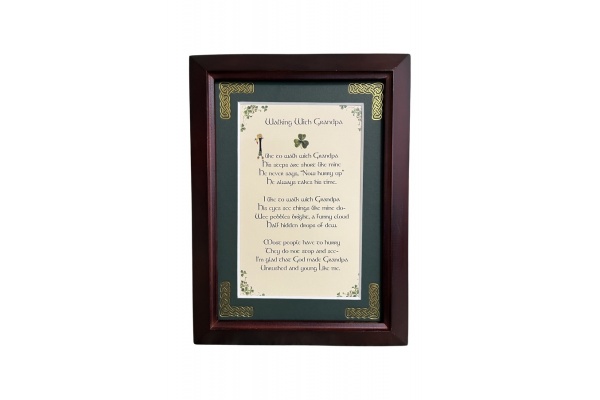 Walking With Grandpa - 5x7 Framed Blessing