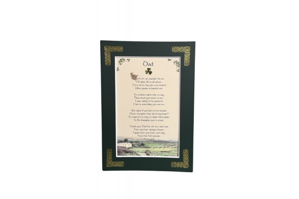 Dad - Dad's set an example - 5x7 Matted 