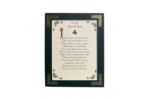 To A Special Aunt - 5x7 Matted 