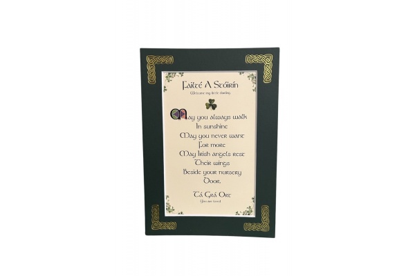 Failte A Stoirin - Welcome my little darling - 5x7 Matted 
