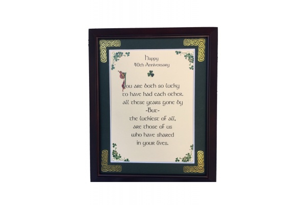 /Irish-Blessings/8x10-Framed/Happy-40th-Anniversary