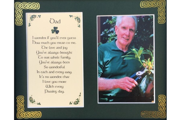Dad - I Wonder if you'll ever guess - 8x10 Matted Photo Verse