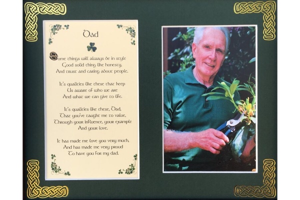 Dad - To Dad with Love - Some things will always be in style - 8x10 Matted Photo Verse