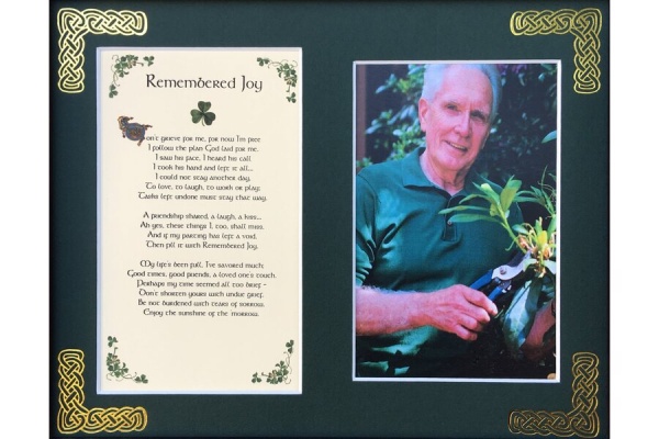 Remembered Joy - 8x10 Matted Photo Verse