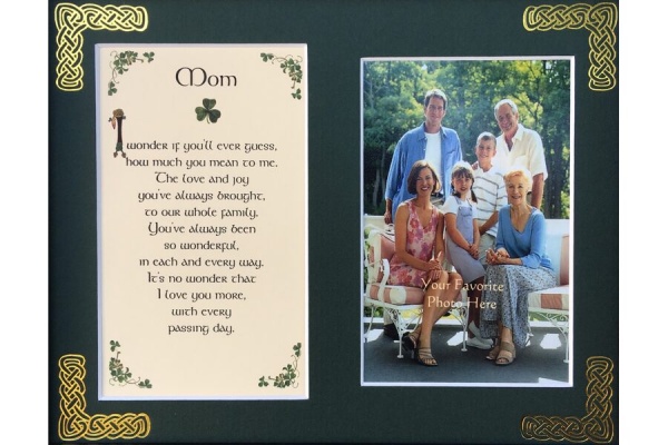 Mom - I wonder if you'll ever guess - 8x10 Matted Photo Verse