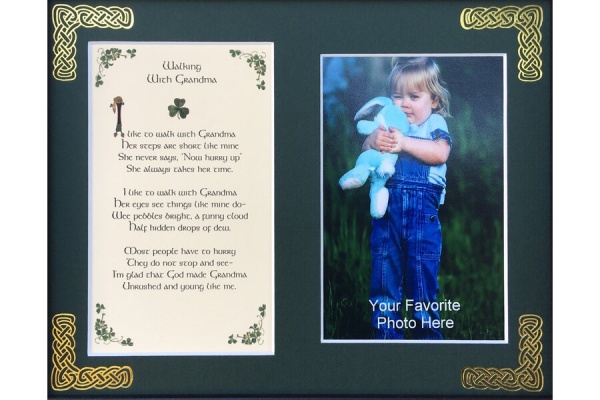 Walking with Grandma - 8x10 Matted Photo Verse