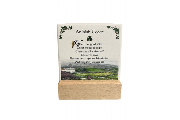 Display stand for 4 Irish Coasters Set