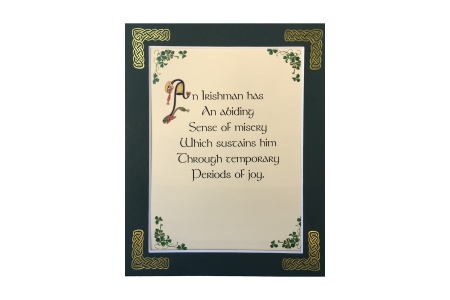 An Irish Man Has - 8x10 Matted