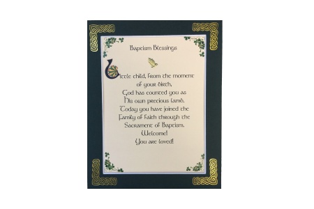 Baptism Blessing - Little Child - 8x10 Matted