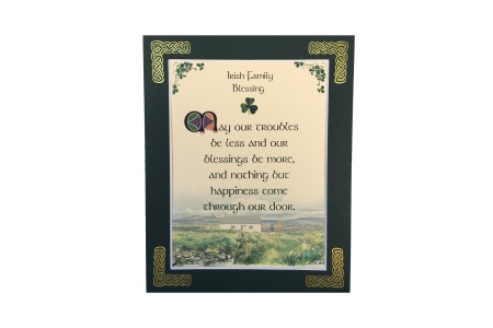Irish Family Blessing - 8x10 Matted