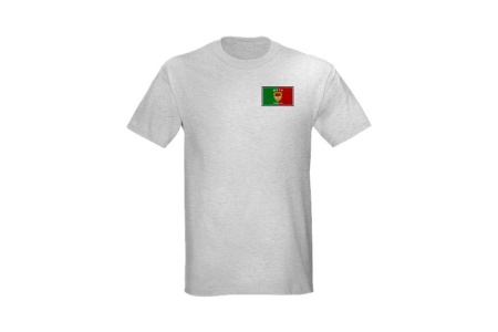Gray T-Shirt - GAA Flag on Left Chest