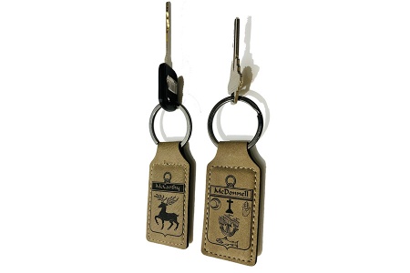 Coat of Arms Leatherette Keychains