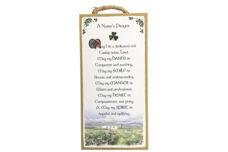 A Nurse's Prayer - 5x10 Wooden Plaque