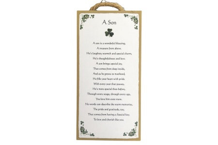 A Son - 5x10 Wooden Plaque