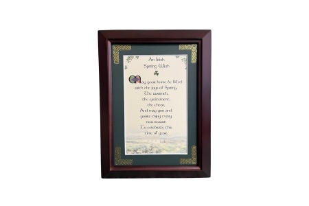 An Irish Spring Wish - 5x7 Framed Blessing