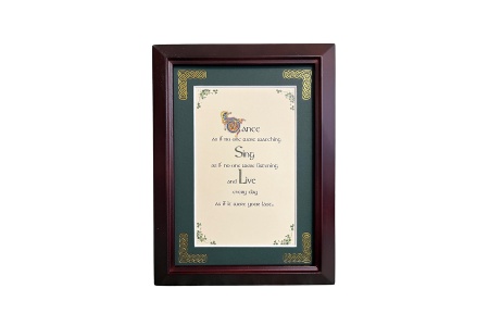 Dance Sing Live - 5x7 Framed Proverb