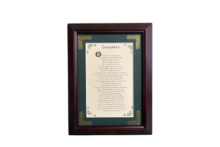 Footprints in the Sand - 5x7 Framed Blessing
