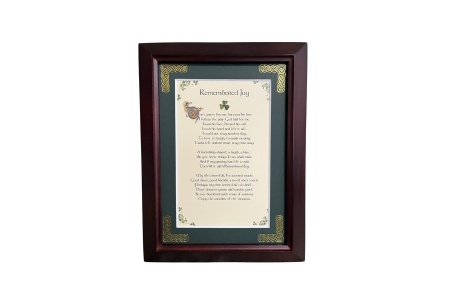 Remembered Joy - 5x7 Framed Blessing
