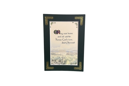 Irish Proverb - May our home and all within - 5x7 Matted 