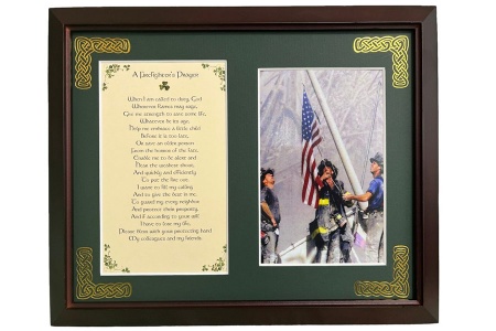 A Firefighter's Prayer - 8x10 Photo Blessing (Alternative)