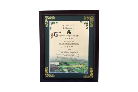 /Irish-Blessings/8x10-Framed/Irishmans-Philosophy