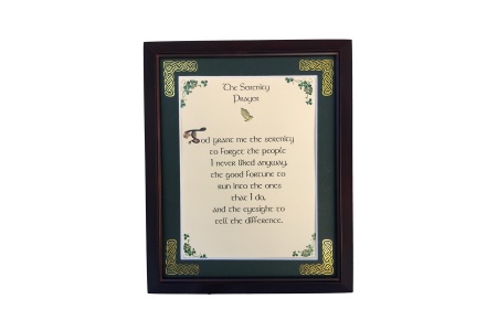 /Irish-Blessings/8x10-Framed/Serenity-Prayer-Humorous