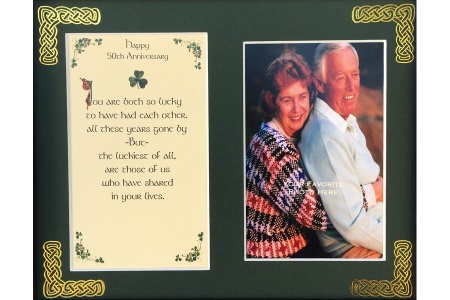 Anniversary - Happy 50th Anniversary - 8x10 Matted Photo Verse