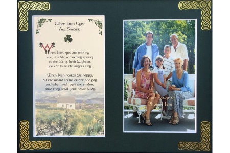 When Irish Eye's Are Smiling - 8x10 Matted Photo Verse