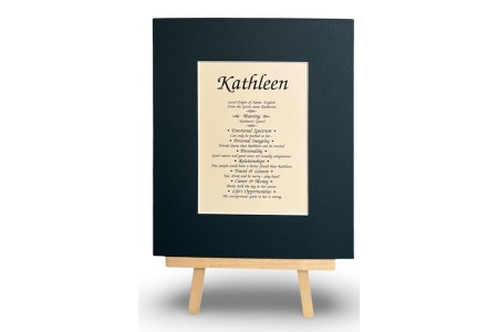 Girls 200 SET - First Name Origin & Meaning 8x10 Matted Print