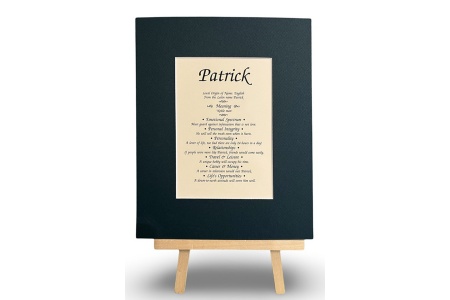 Boys 200 SET - First Name Origin & Meaning 8x10 Matted Print