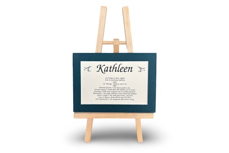 Boys 1000 SET - First Name Origin & Meaning 5x7 Matted Print