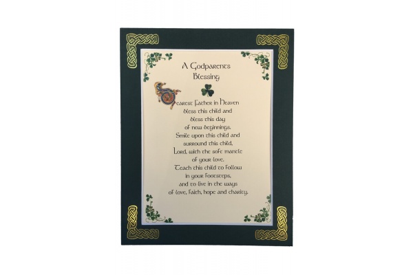 A Godparent's Prayer - Dearest Father in Heaven - 8x10 Matted