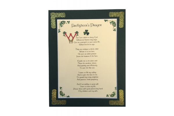 Firefighter's Prayer - 8x10 Matted